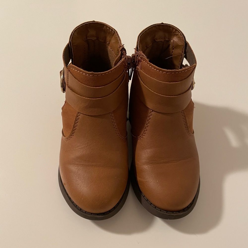 Toddler OshKosh Brown Booties With Buckle